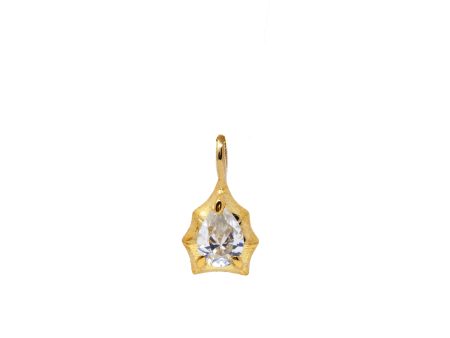 The Ode to Strangers   Bamboo Pear Sapphire Solitaire Pendant Sale