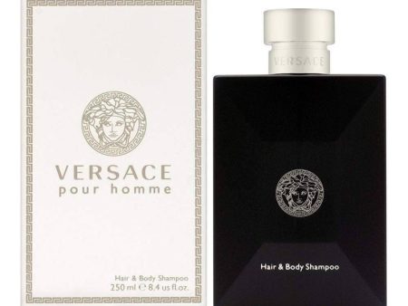 Versace Signature Pour Homme Hair and Body Shampoo 8.4 Ounces Supply