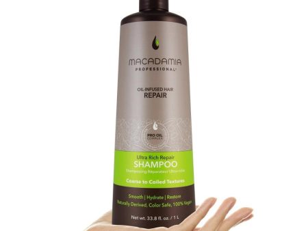 Ultra Rich Repair Shampoo by Macadamia Oil for Unisex - 33.8 oz Shampoo For Cheap