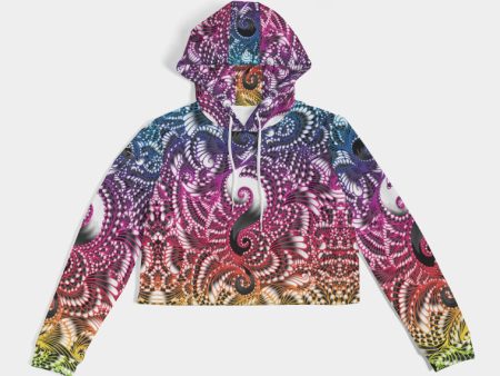 Wondering Clown Women s Cropped Hoodie Sale