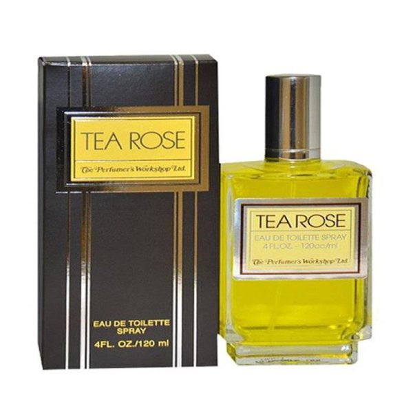 Tea Rose by Perfumer s Workshop for Women - 4 Ounce EDT Spray Online Hot Sale