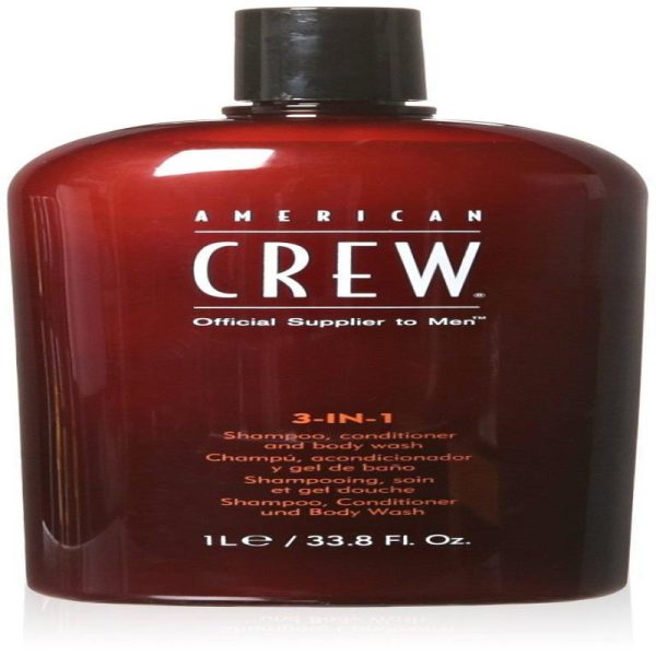 3 In 1 Shampoo, Conditioner and Body Wash by American Crew for Men - 33.8 oz Shampoo, Conditioner and Body Wash Online Hot Sale