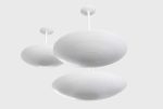 White Dome Ceiling Pendant For Sale