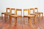 Set of 6 Charlotte Perriand attributed Dining Chairs For Discount