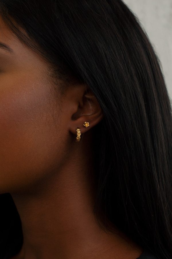 THE SORREL and Hibiscus Huggie Earrings Sale