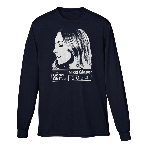 The Good Girl Tour Longsleeve T-Shirt - Navy For Discount