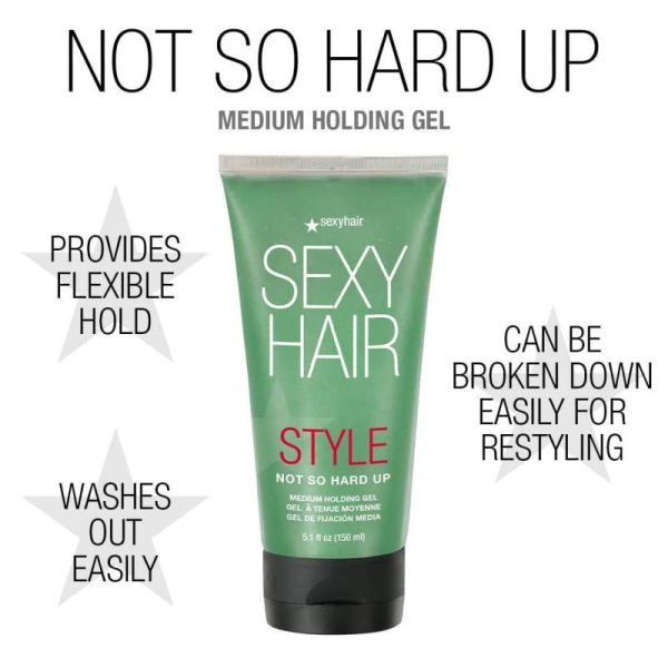 Style Sexy Hair Not So Hard Up Gel by Sexy Hair for Unisex - 5.1 oz Gel For Sale