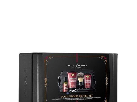 The Art of Shaving Sandalwood Travel Kit - Men s Razor with Pre-Shave Oil, Shaving Cream, Shaving Brush & After-Shave Balm Cheap