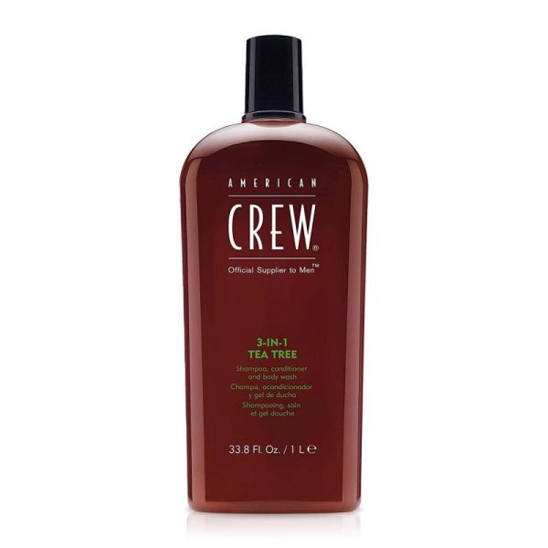 3-In-1 Tea Tree Shampoo & Conditioner & Body Wash by American Crew for Men - 33.8 oz Shampoo & Conditioner & Body Wash Online Sale