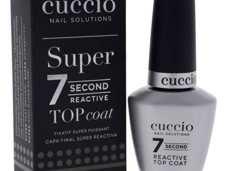 Super 7 Second Reactive Top Coat by Cuccio Colour for Women - 0.43 oz Top Coat Fashion