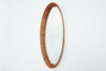 Italian Oval Wicker Mirror Online Sale