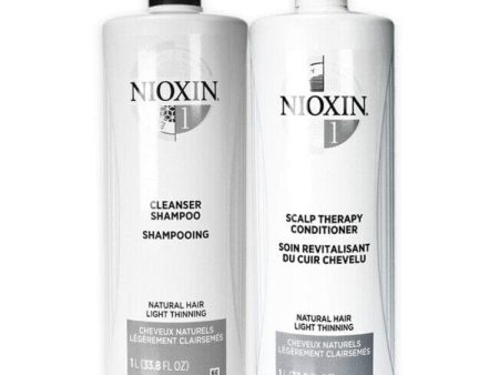 System 1 Kit by Nioxin for Unisex - 33.8 oz Shampoo, Conditioner Cheap