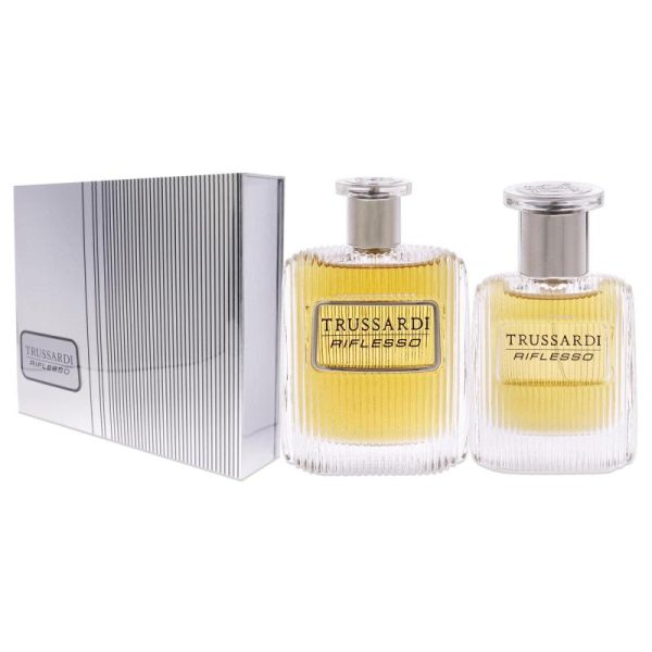 Trussardi Riflesso by Trussardi for Men - 2 Pc Gift Set 3.4oz EDT Spray, 1oz EDT Spray Hot on Sale