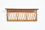 Jacques Adnet Style wicker Coatrack For Cheap