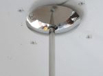 Nickel Dome Ceiling Pendant For Sale