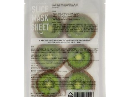 Slice Sheet Mask - Kiwi by Kocostar for Unisex - 1 Pc Mask - Pack of 6 Online Hot Sale