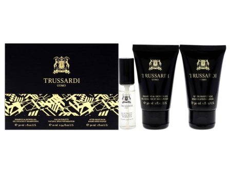 Trussardi Uomo by Trussardi for Men - 3 Pc Mini Gift Set 0.33oz EDT Spray, 1oz Shower Gel, 1oz After Shave Balm Online