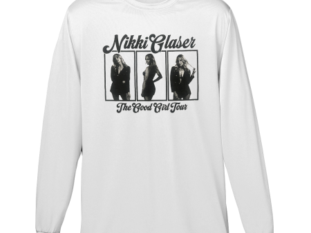 The Good Girl Tour Longsleeve T-Shirt - White For Discount