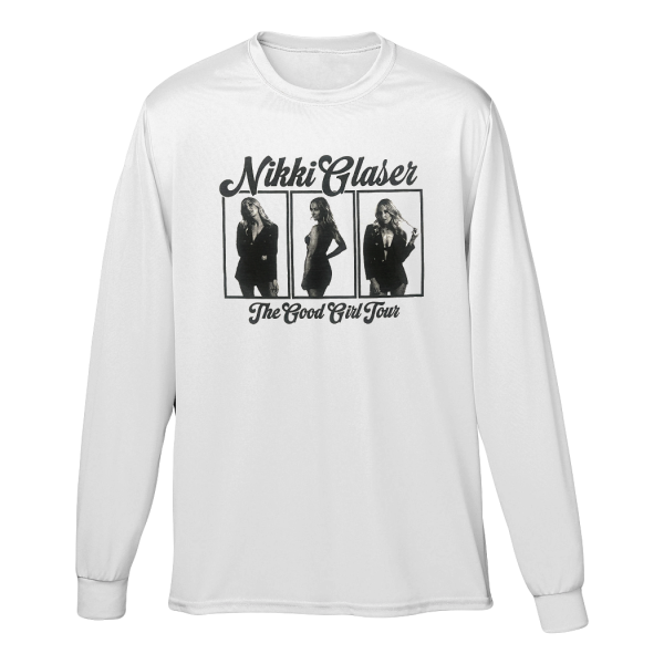 The Good Girl Tour Longsleeve T-Shirt - White For Discount