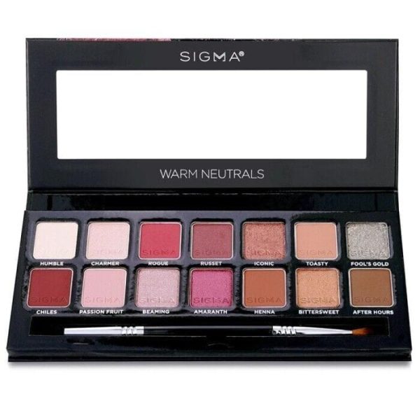 Warm Neutrals Eyeshadow Palette by SIGMA Beauty for Women - 1 Pc Eye Shadow For Discount