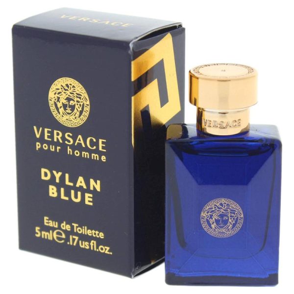 VERSACE DYLAN BLUE 5 ML EAU DE TOILETTE MINI FOR MEN on Sale