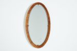 Italian Oval Wicker Mirror Online Sale