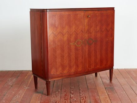 1940 s Italian Mahogany Bar Cabinet Online now