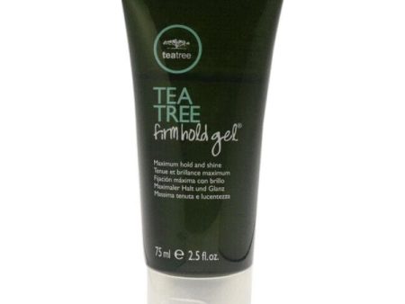 Tea Tree Firm Hold Gel, Hair Gel, Maximum Hold, High-Shine Finish, For All Hair Types, 2.5 fl. oz. Fashion