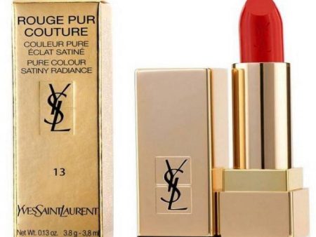 YSL L1555200 Rouge Pur Couture Rouge Pur Couture Satin Lipstick #13 Le Orange 3.8 GMS Online Sale