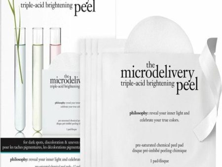 The Microdelivery Triple-Acid Brightening Peel Pad by Philosophy for Unisex - 12 Pc Pads For Sale