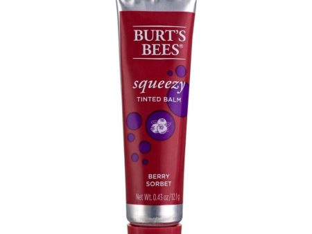 Squeezy Tinted Lip Balm - Berry Sorbet by Burts Bees for Women - 0.43 oz Lip Balm Online Sale