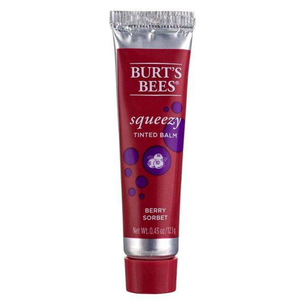 Squeezy Tinted Lip Balm - Berry Sorbet by Burts Bees for Women - 0.43 oz Lip Balm Online Sale