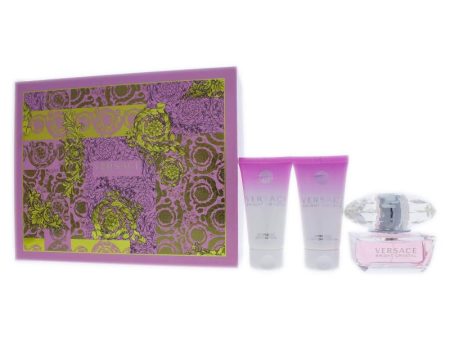 Versace Bright Crystal by Versace for Women - 3 Pc Gift Set 1.7oz EDT Spray, 1.7oz Perfumed Bath and Shower Gel, 1.7oz Body Lotion Online