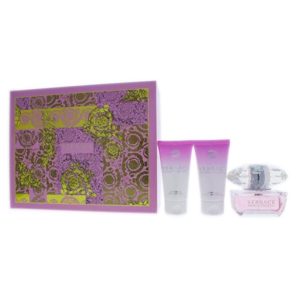 Versace Bright Crystal by Versace for Women - 3 Pc Gift Set 1.7oz EDT Spray, 1.7oz Perfumed Bath and Shower Gel, 1.7oz Body Lotion Online