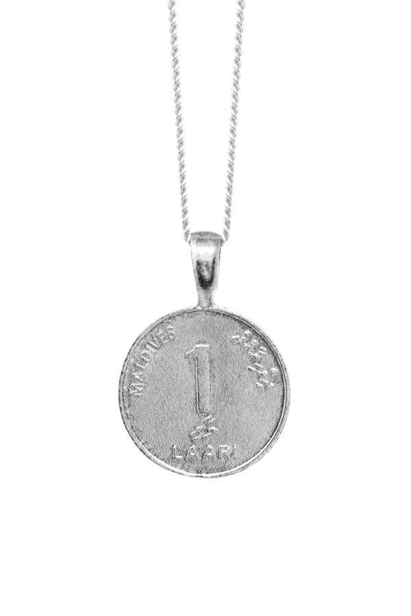 THE MALDIVES Coco Palm Coin Necklace Online now