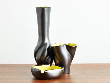 Black and Yellow Ceramic - 3 pc set Fashion