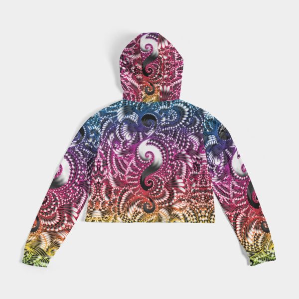 Wondering Clown Women s Cropped Hoodie Sale