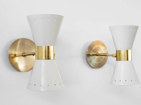 Petite Stilnovo Style Sconces Hot on Sale