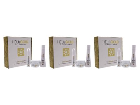 The Revival Series Travel Kit by Helis Gold for Unisex - 3 Pc 3.3oz Revitalize Shampoo, 3.3oz Restructure Masque, 1oz Crystal Cream - Pack of 3 For Discount