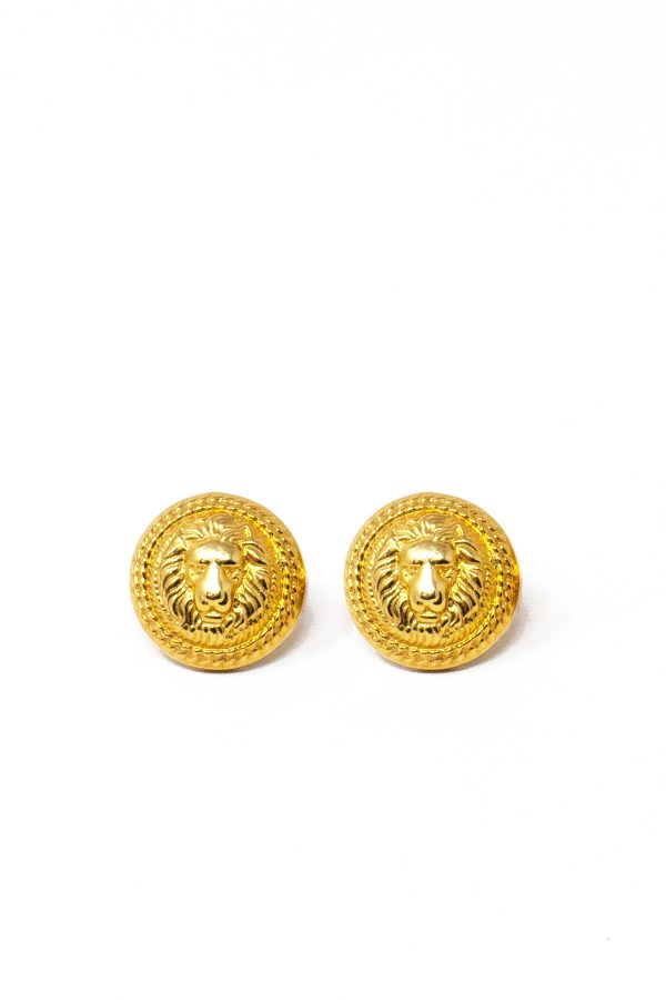 THE LION Stud Earrings III For Discount