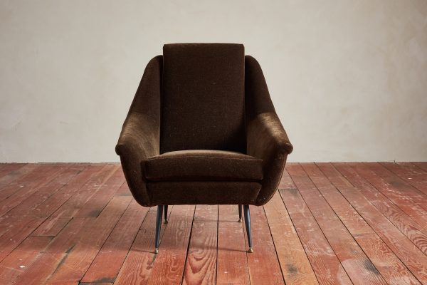 1960 s Italian Chocolate Mohair Armchairs Sale