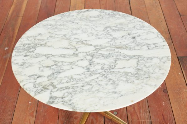 Petite Italian Marble Side Table Hot on Sale