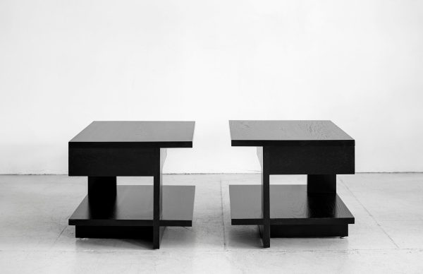 Fairfax Side Tables - Ebony Oak Online now