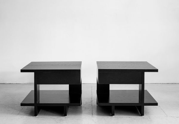 Fairfax Side Tables - Ebony Oak Online now