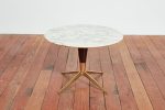 Petite Italian Marble Side Table Hot on Sale