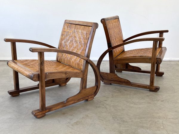 1940 s French Cane Chairs For Cheap