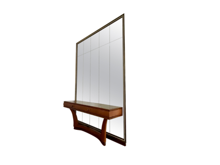 Osvaldo Borsani Leather Mirror Console Sale