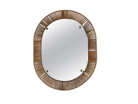 Italian Rattan Mirror Sale