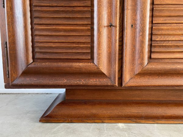 1940 s Ribbed Oak Cabinet Online