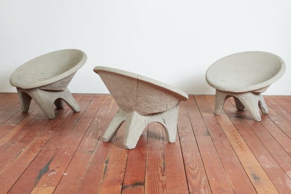 Vintage Sculptural Cement Chair Supply